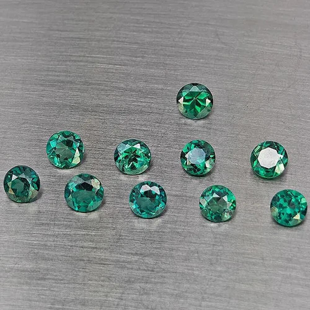Natural Bluish Green Topaz 3.32ct 10pc Round 4.2mm